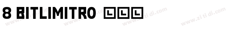 8 bitlimitro字体转换